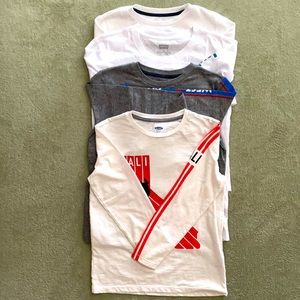 4 NEW Boys long sleeve shirts size 10-12